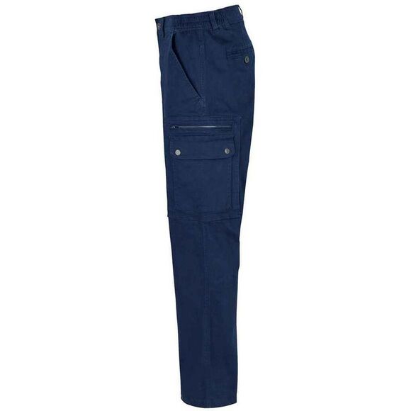 SOLS Mens Docker Stretch Cargo Pants / Navy - Picture 2 of 3